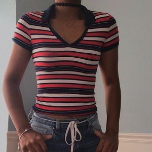 Cute Retro Striped Top